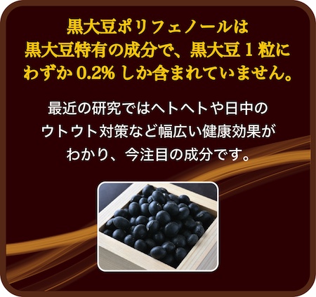 黒大豆ポリフェノール説明画像