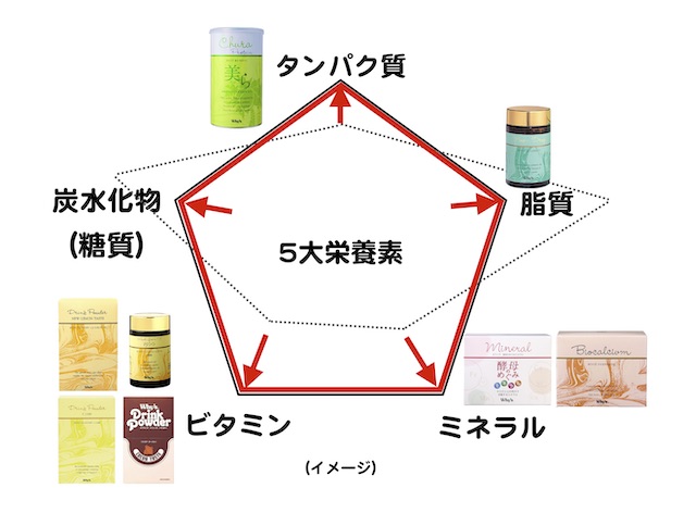 5大栄養素理想摂取